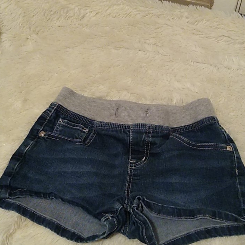 Denim booty shorts